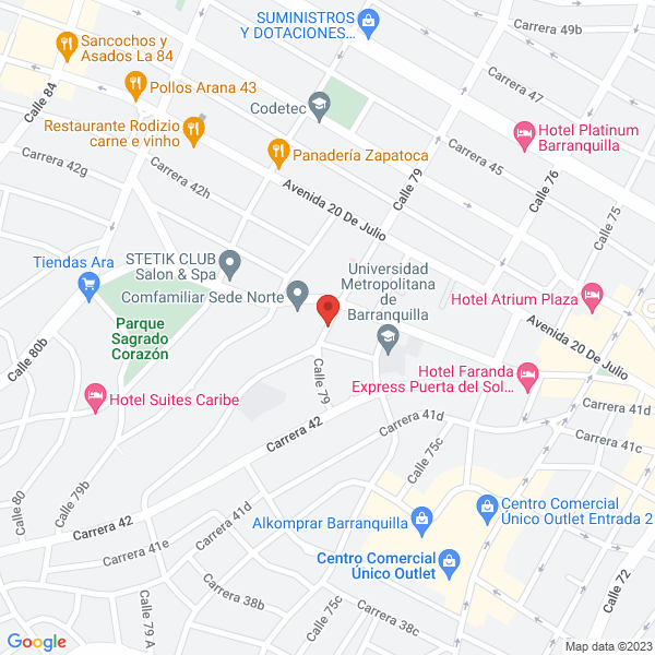 Map of Industria Maquila Ensamble Tecnico Acevedo C.I. Ltda.