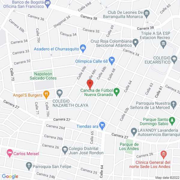 Map of Suministros Bioclin Colombia S.A.S.