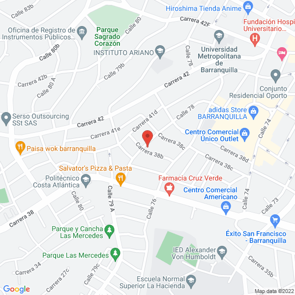 Map of Walgreens Corporations S.A.S.