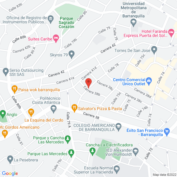 Map of Damiana Coneo S.A.S.