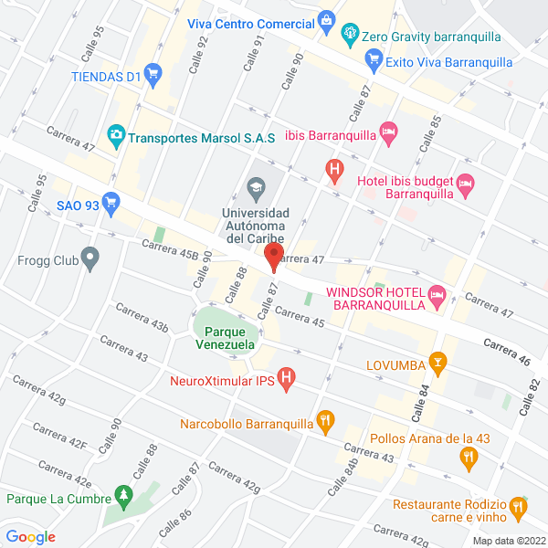 Map of Clinica Veterinaria Mis Mascotas S.A.S.