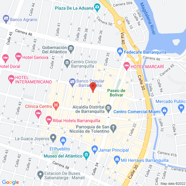 Map of Eléctricos Colombia Slp S.A.S.