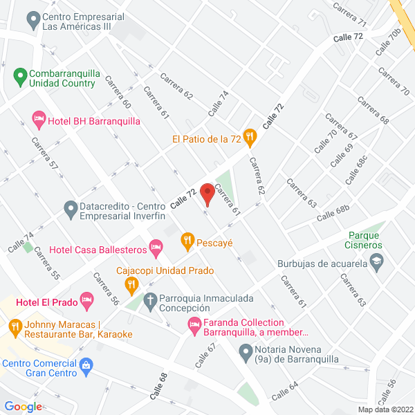 Map of Blazing Soft S.A.S.