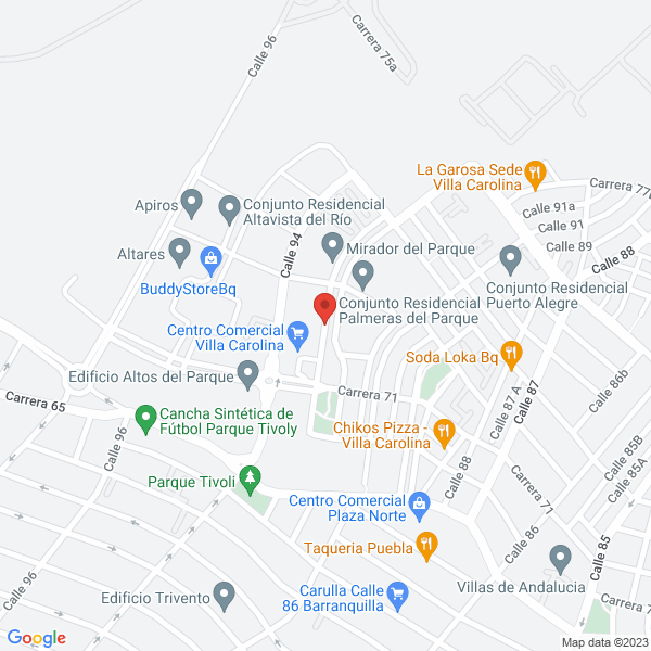 Map of Construcciones Traslaviña Alvarado S.A.S.