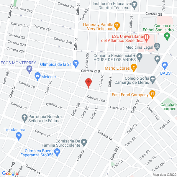 Map of Red Biomedica S.A.S.