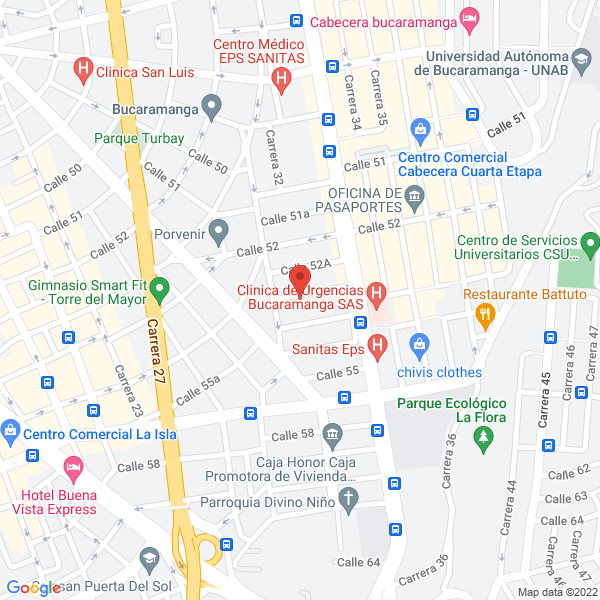 Map of Grupo Unifarma S.A.S