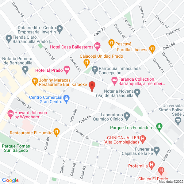 Map of Construcciones De La Costa Caribe S.A.S.