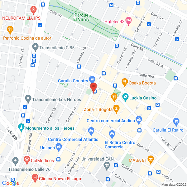 Mapa de Dotaciones Médicas V H F Ltda.