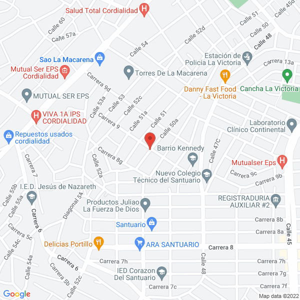 Map of Mave Representaciones S.A.S.