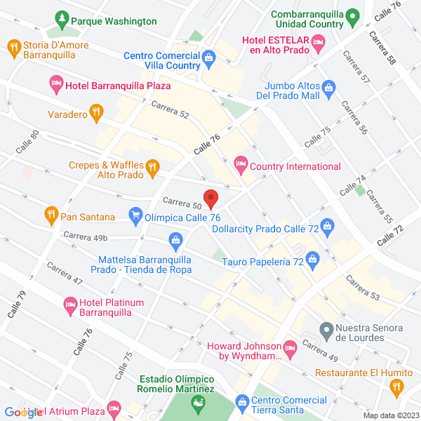 Map of International Trading Healthy Fruits S.A.S. Sigla Healthy Fruits S.A.S.