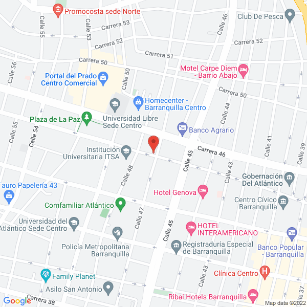 Map of Climatec Servicios S.A.S.