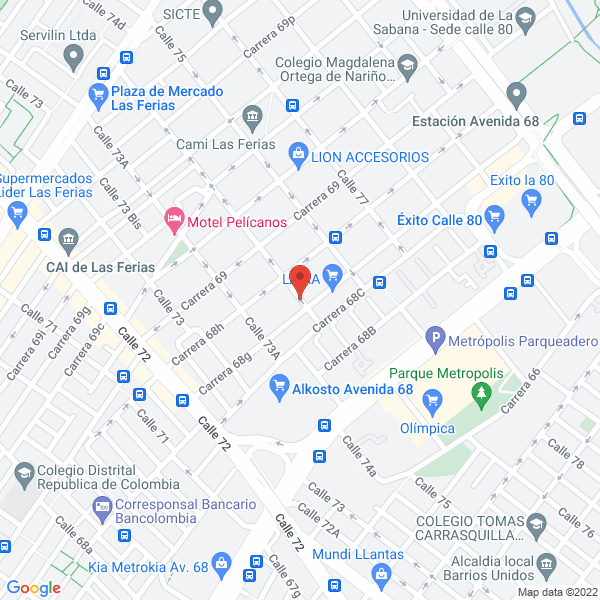 Mapa de Tecno Diseño Ltda.