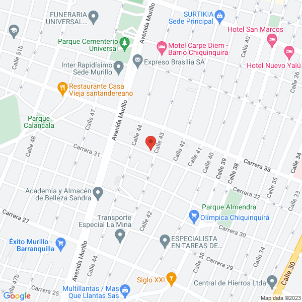 Map of Asesores En Transporte Y Seguros Atse S.A.S.