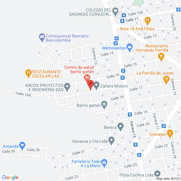 Map of Servicios Y Suministros P.B. E.A.T.