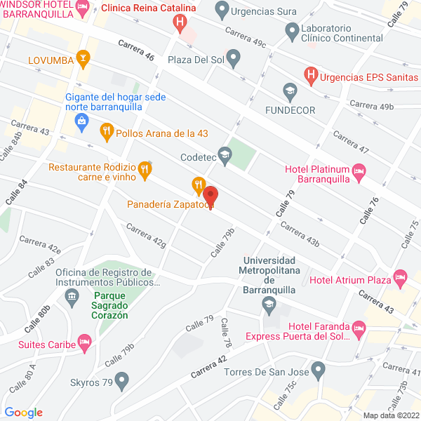 Map of Hultec Nsa Ltda.