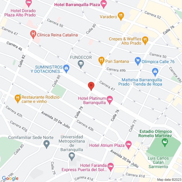 Map of Crimac Servicios Y Suministros S.A.S.
