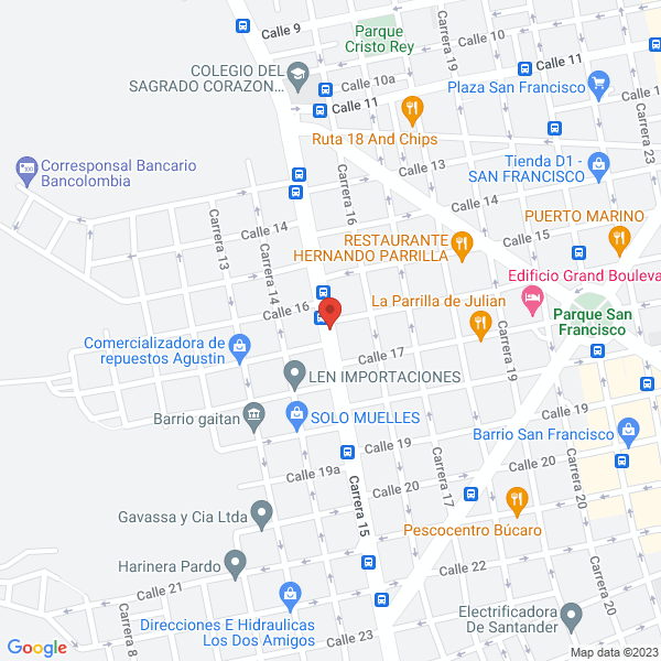 Map of Inversiones Antonio Gómez E Hijos S. En C.S.