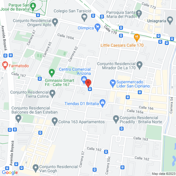 Mapa de Compañía Central De Valores E Inversiones S.A.S.