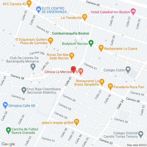 Map of Clinicas Dentales Ortho Salud Plus S.A.S.