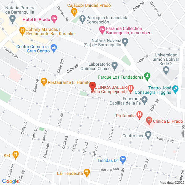 Map of Proyecta De La Costa Y CIA. Ltda.