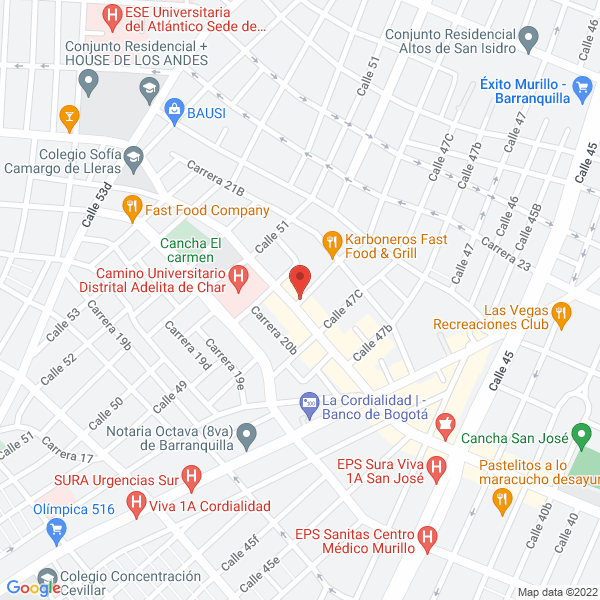 Map of Isaacmar S.A.S.