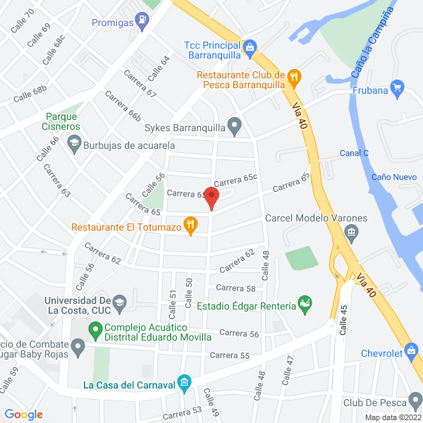 Map of Cayena Consulting S.A.S.