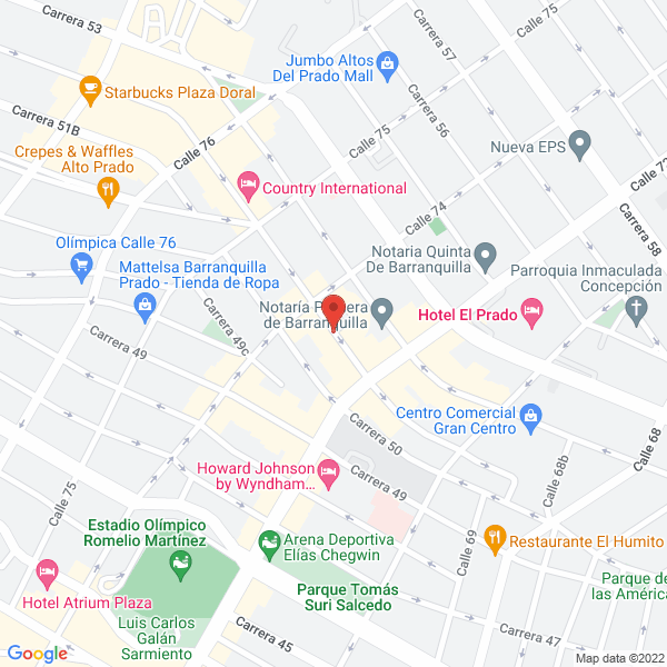 Map of T & A Proyectos Ltda.