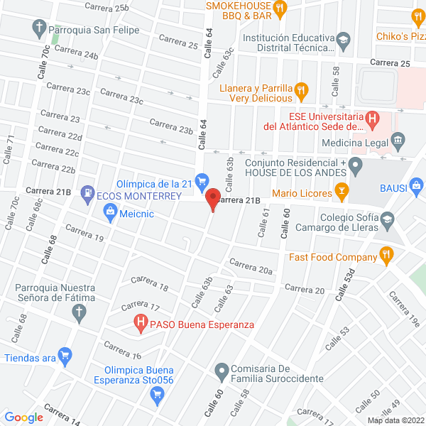 Map of Sumimtec Services S.A.S.