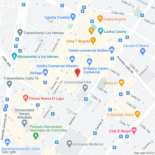 Mapa de Magic Town Bogotá