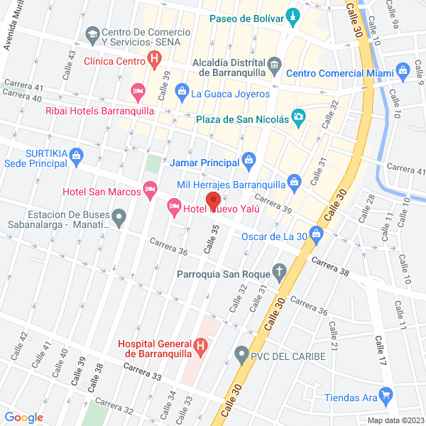 Map of Comercializadora Barranquilla Y Asociados S.A.S.