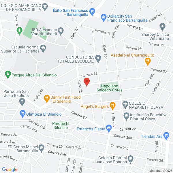 Map of Comercializadora Agricola Montebello S.A.S.