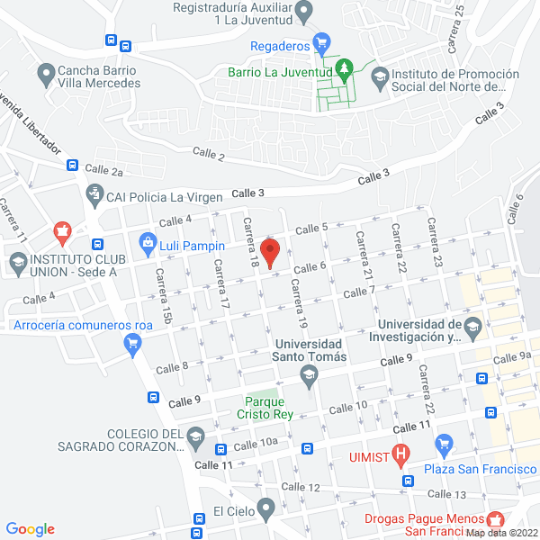 Map of Madasa S.A.S.