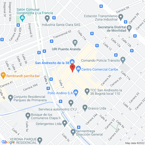 Mapa de Interactive Video Games S.A.S.