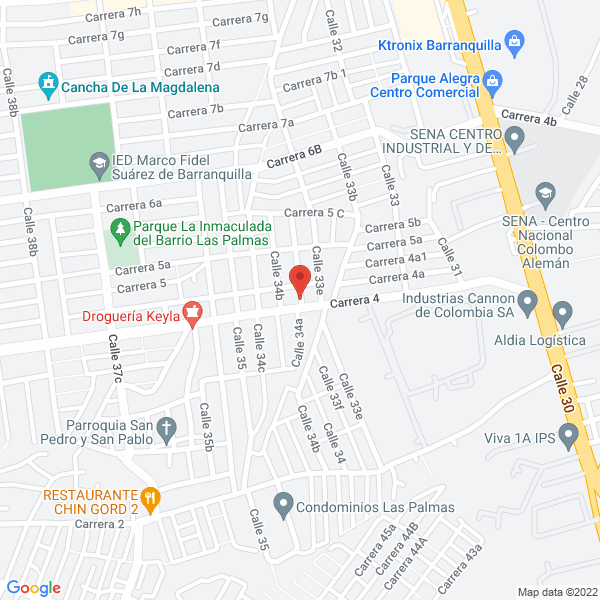 Map of Comercializadora Mariam Sport S.A.S.