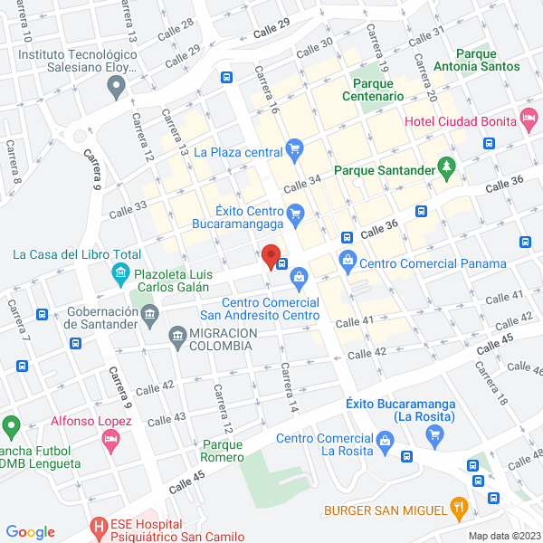 Map of Transportes Suarez Gomez S.A.S.