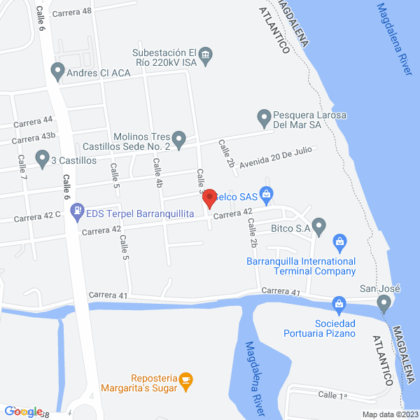 Map of Inversiones Y Suministros Gengocue S.A.S.