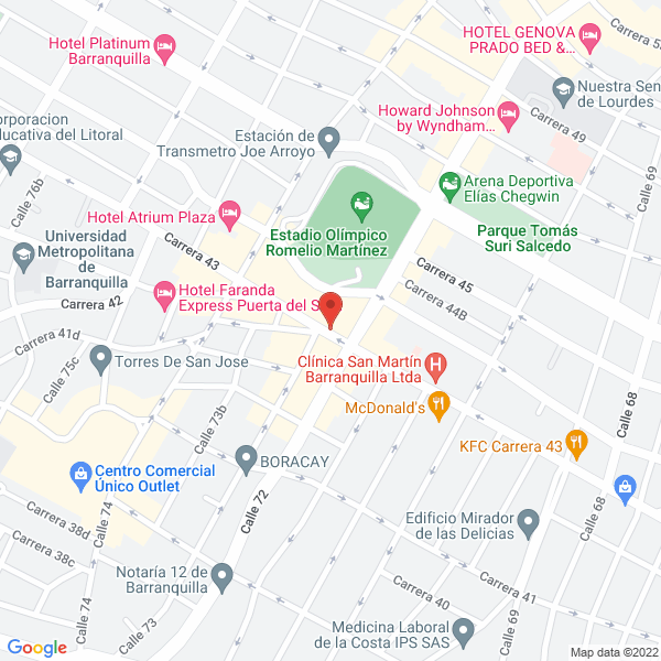 Map of Macroproject S.A.S.