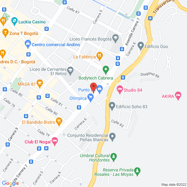 Mapa de Asesur International Consulting S.A.S.