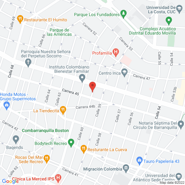 Map of Vasquez Global Group S.A.S.