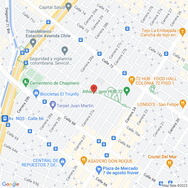 Mapa de Sm & A Ltda. Ingeniería Eléctrica Y Mecánica