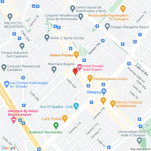Mapa de Transporte Y Logística Internacional T L I Hergo S.A.S.