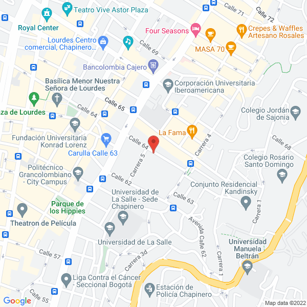 Mapa de Antonio Valderrama Y Asociados Ltda.