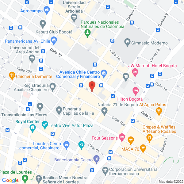 Mapa de Lugiseguros Ltda. Asesores De Seguros