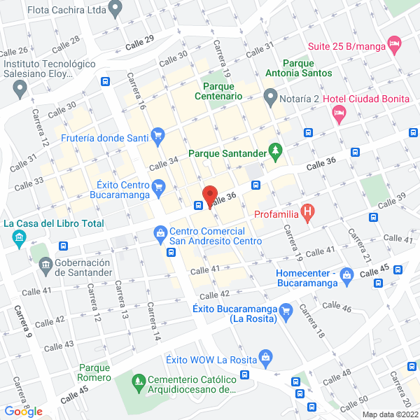 Map of Almacenes J. & J. Ltda.