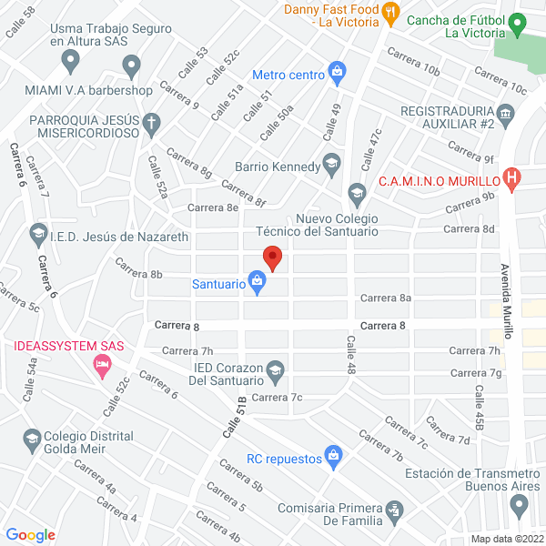 Map of Universal Gas S.A.S.