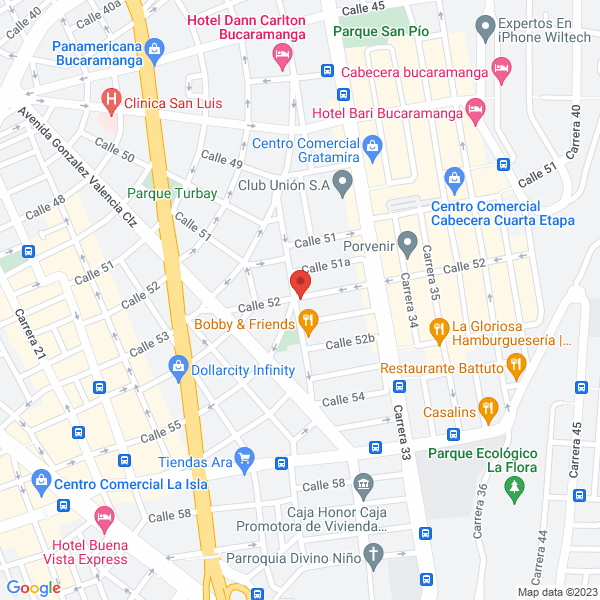 Map of Inversiones Cosechas Hermanos Molina S.A.S.