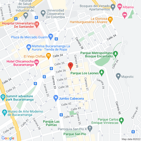 Map of Inversiones Sarria Herrera S.A.S.