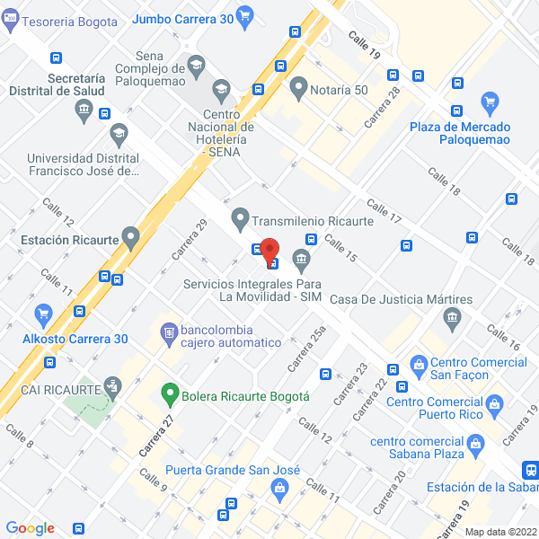 Mapa de Fediacero S.A.
