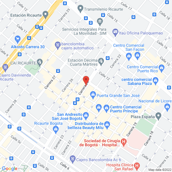 Mapa de Comercializadora Autos La 24 S.A.S.