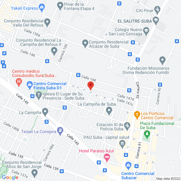 Mapa de Gateway Teaching & Traveling S.A.S.